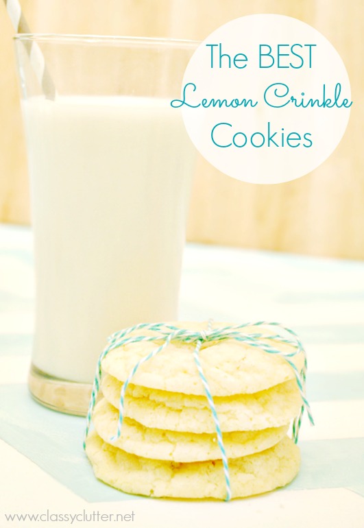 The BEST lemon crinkle cookies