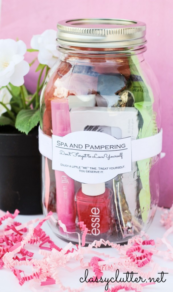 Spa and Pampering Kit in a Jar