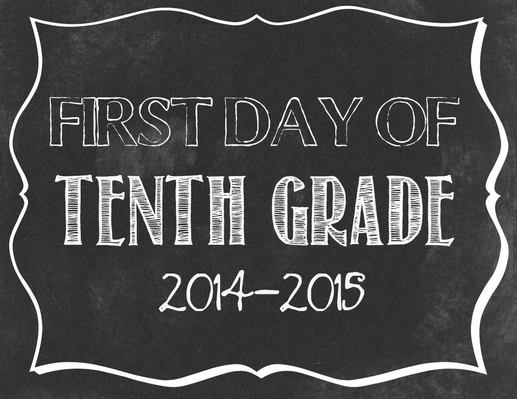 First Day of School Printables 20142015 .jpg files Classy Clutter