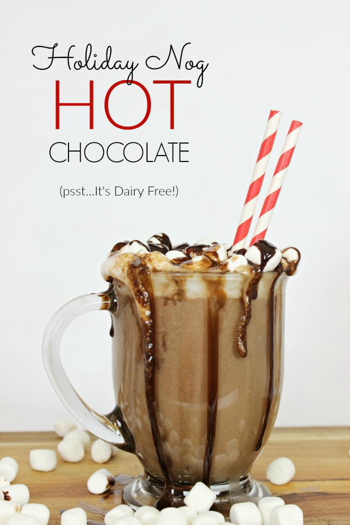 Dairy-Free Egg Nog Hot Chocolate - www.classyclutter.net